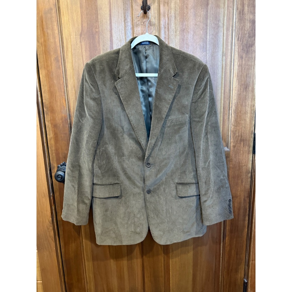 Meeting Street Brown Corduroy Blazer Sport-coat EUC 48R